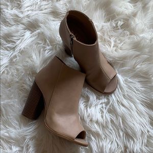 Tan booties